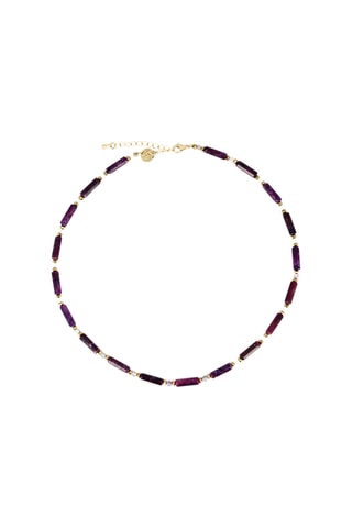 Collier Madison - Lépidolites et hématites