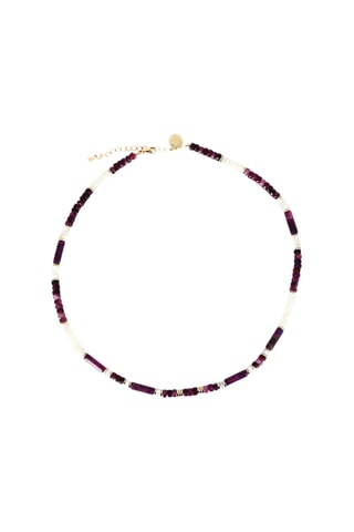 Collier Madison - Lépidolites, nacres et hématites
