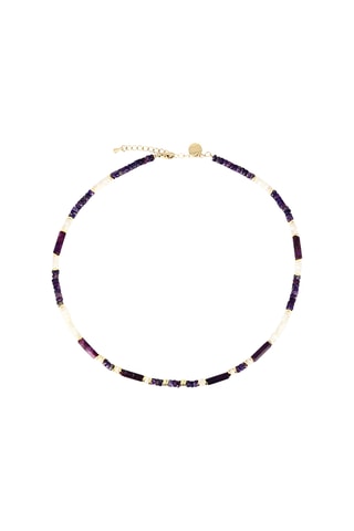 Collier Madison - Lépidolites, nacres, spinelles et hématites