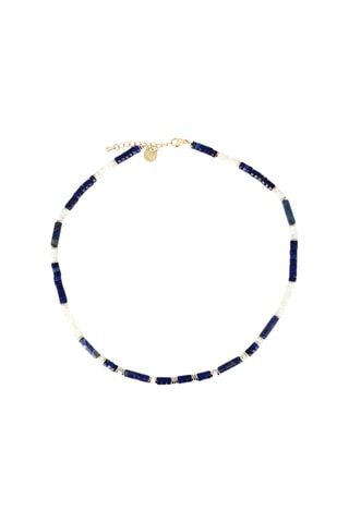 Collier Madison - Lapis-lazuli, nacres et hématites