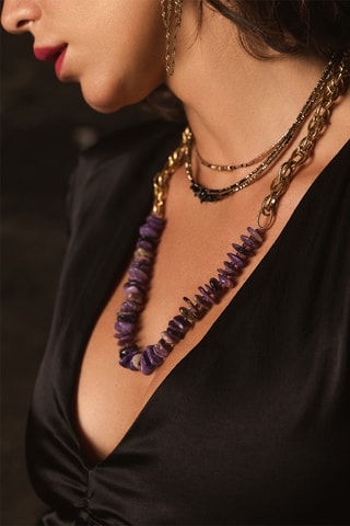 Collier Hailey - Améthystes