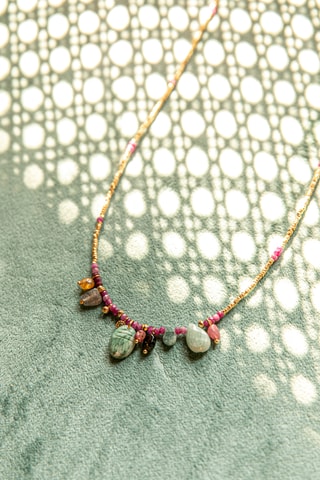 Collier Leila - Hématites et rubis