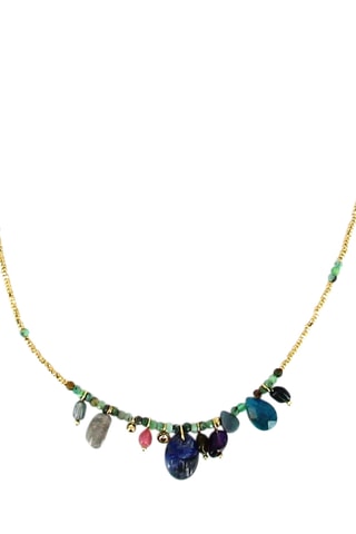 Collier Leila - Hématites et turquoises africaines