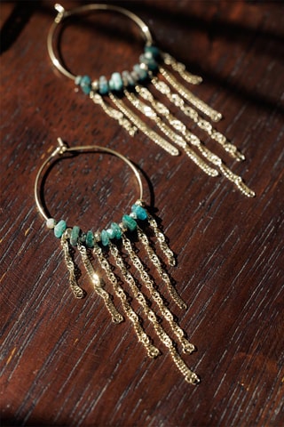 Créoles Lena - Hématites, apatites et turquoises africaines