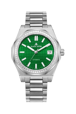 Reloj automático de acero y circones