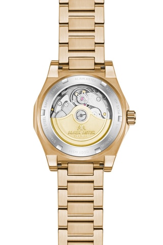 Reloj automático de acero y circones