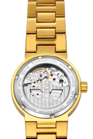 Reloj automático de acero, diamantes y circones