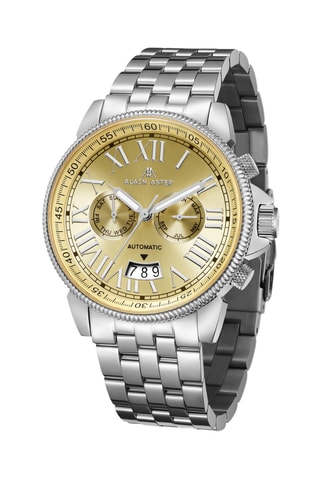 Reloj automático de acero - Plateado