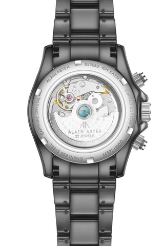 Reloj automático de cerámica - Negro