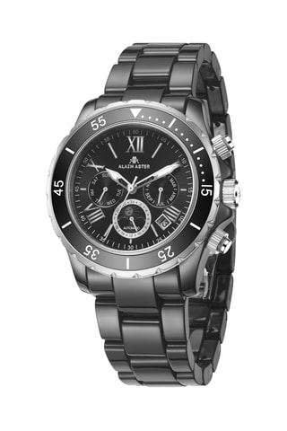 Reloj automático de cerámica - Negro