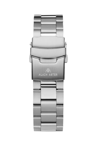 Reloj automático de acero - Taquímetro - Plateado