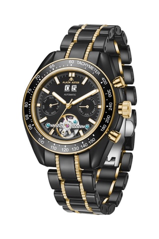 Reloj automático de cerámica - Taquímetro - Negro