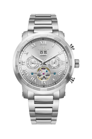 Reloj automático de acero - Plateado
