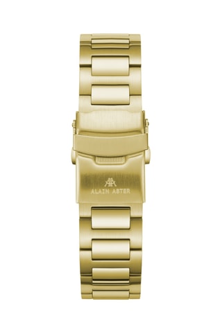 Reloj automático de acero bañado en oro amarillo