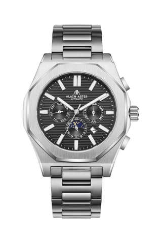 Reloj automático de acero - Plateado