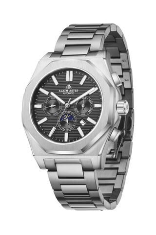 Reloj automático de acero - Plateado