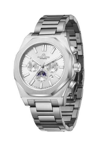 Reloj automático de acero - Plateado