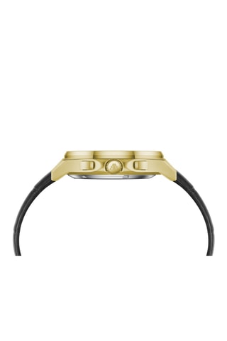 Reloj automático de piel - Negro y dorado