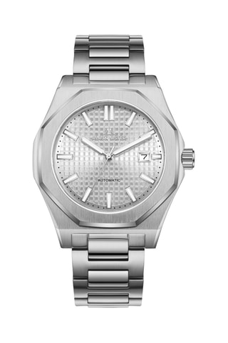 Reloj automático de acero - Plateado