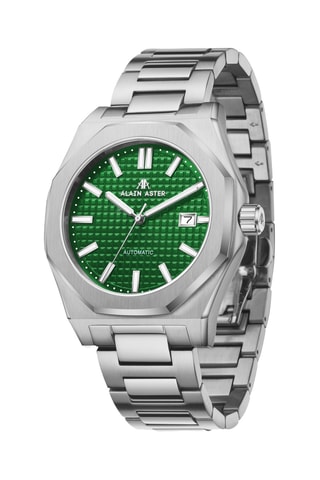 Reloj automático de acero - Plateado