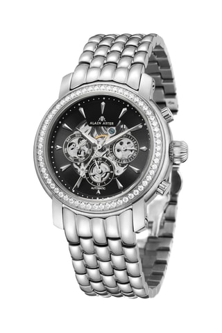 Reloj automático de acero y circones