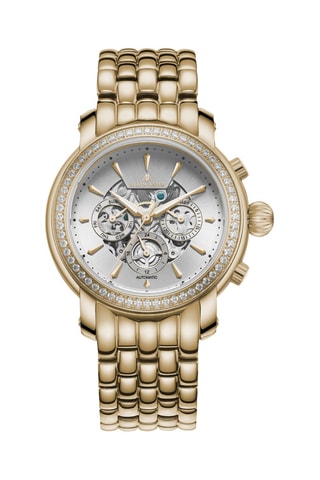 Reloj automático de acero y circones
