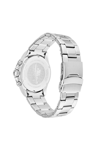 Relógio de quartzo em aço Prateado