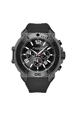 Relógio de quartzo em silicone - Preto