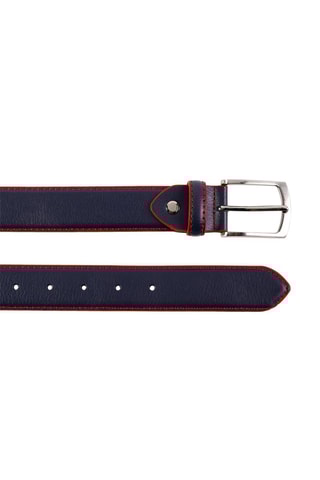 Ceinture en cuir - Bleu marine