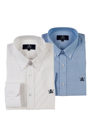 2 chemises - Bleu et blanc