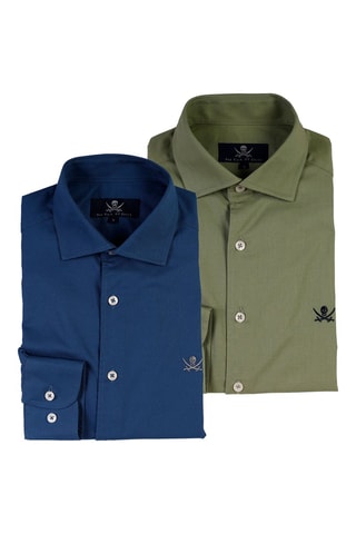 2 chemises - Vert et bleu