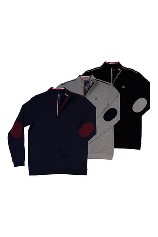 3 polos - Bleu marine, gris clair et noir