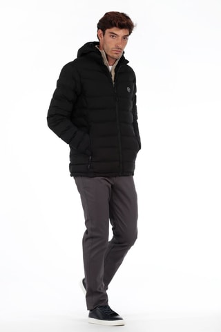 Doudoune à capuche - Noir