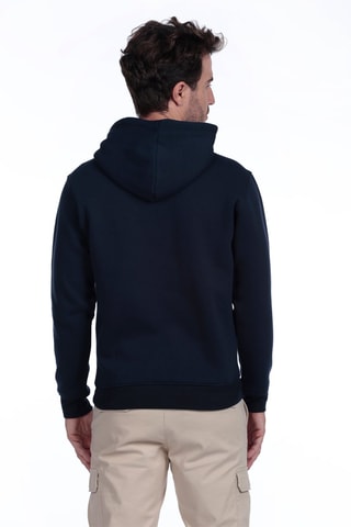 2 sweats com capuz - Cinzento e azul-marinho