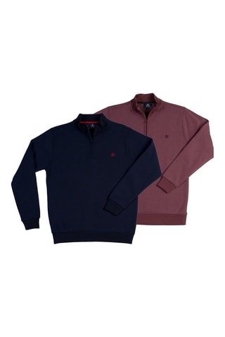 2 sweats - Azul-marinho e castanho