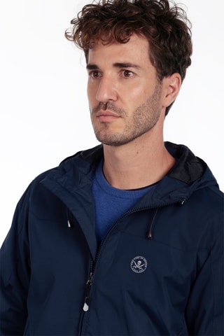 Coupe-vent regular à capuche - Bleu marine