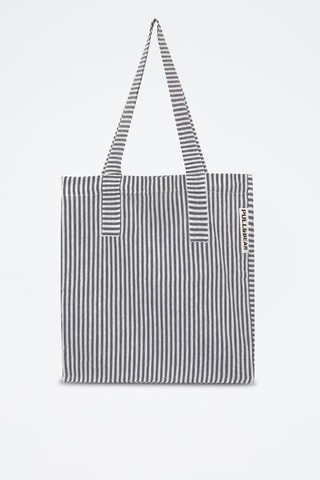 Tote bag - Azul marino y blanco