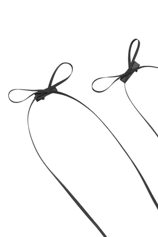 4 pasadores - Negro y rosa