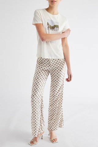 Pantalón flare - Blanco