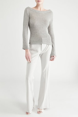 Pantalón flare - Gris claro