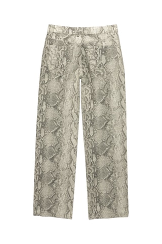 Pantalón recto - Gris