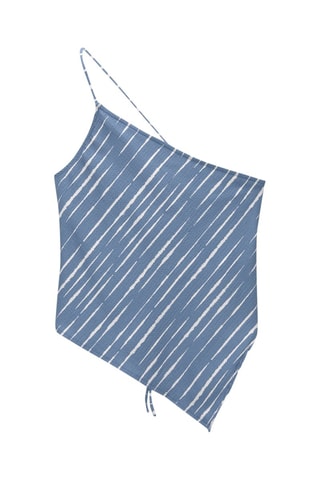 Top asimétrico - Azul claro