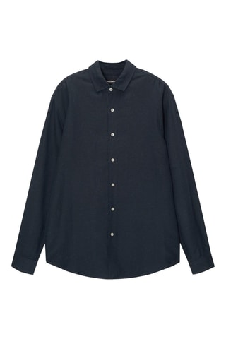 Camisa de lino - Azul marino