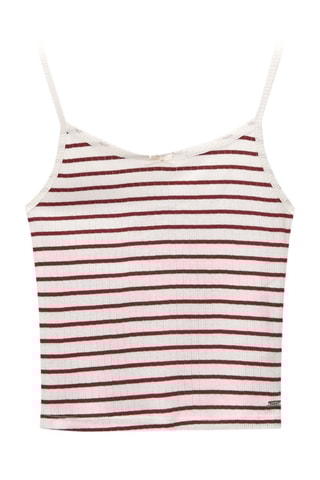 Caraco - Bordeaux et blanc