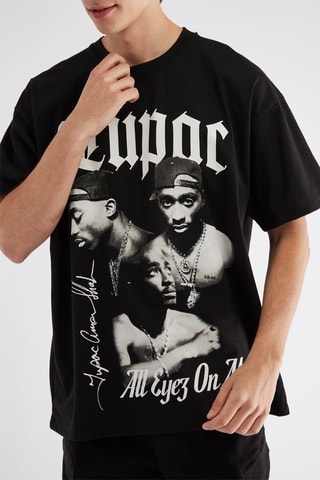 Camiseta Tupac - Negro