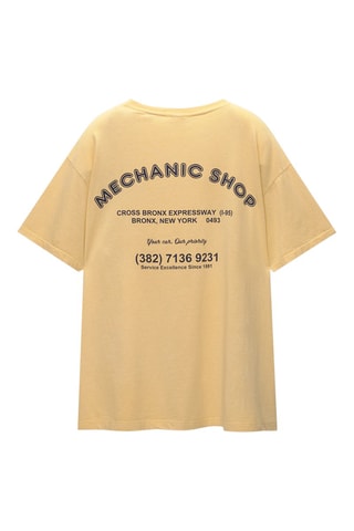 Camiseta oversize - Amarillo