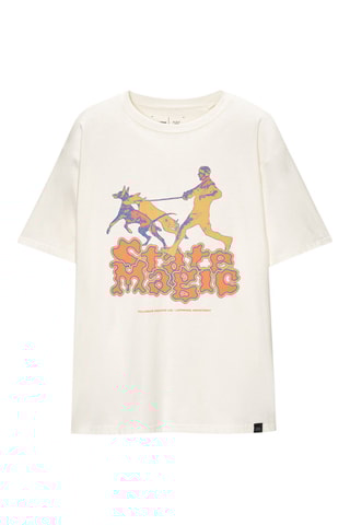 Camiseta relaxed - Blanco roto