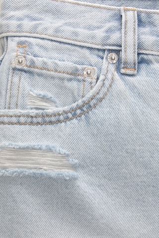 Spijkershort mom- Lichtblauw