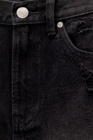 Spijkershort mom- Zwart