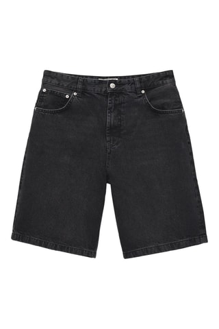 Bermuda slim fit vaquera - Negro